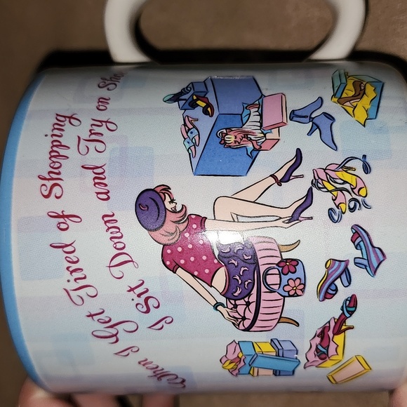 Ceramic Coffee Mug with Shoe Sentiment Design - Picture 5 of 9